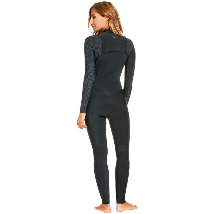 2024 Roxy Mujer Swell Series 5/4/3mm Chest Zip Neopreno ERJW103128 - Black